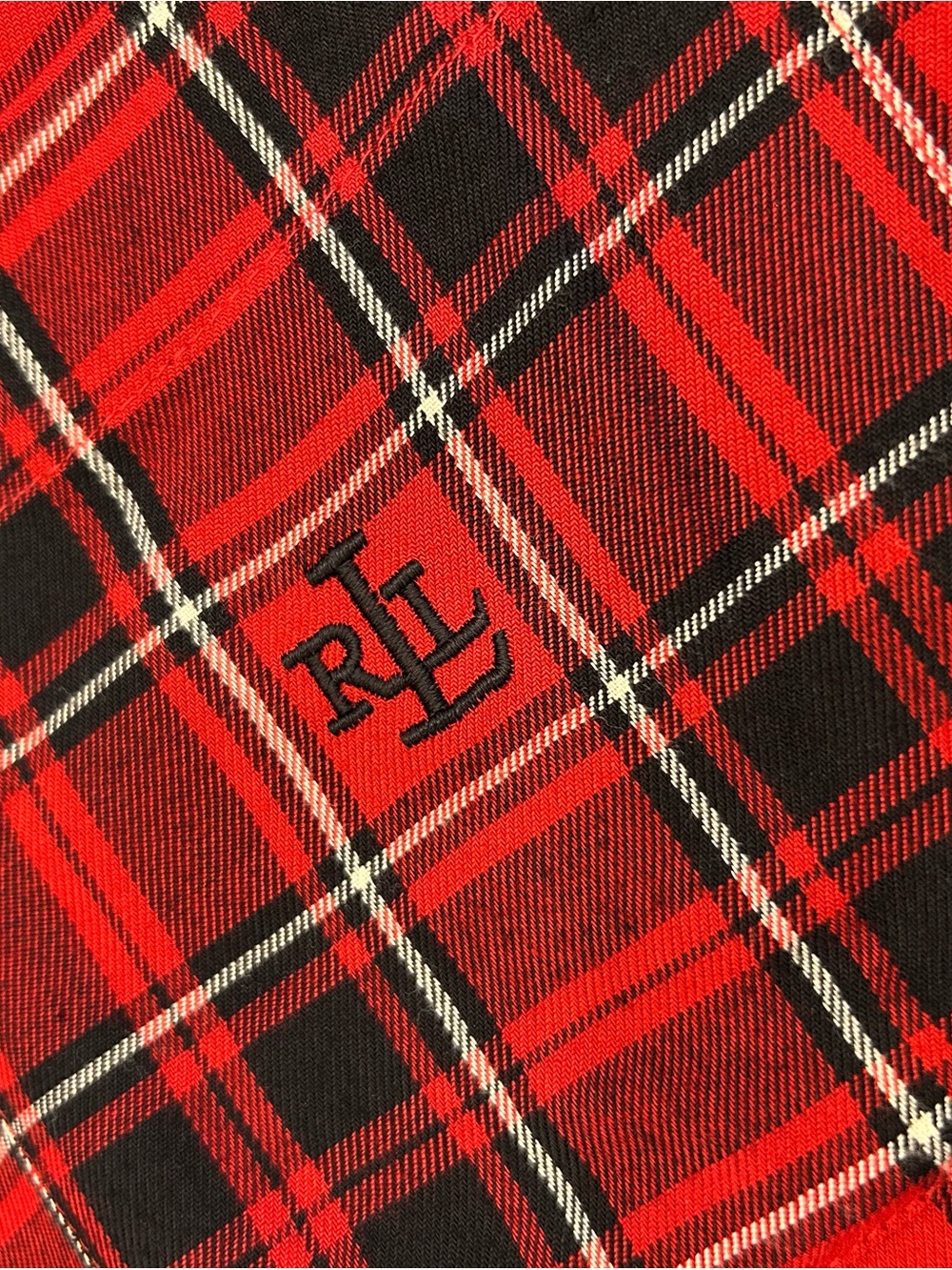 Ralph Lauren Red and Black Plaid Button-Down Shirt - Picture 4 of 6
